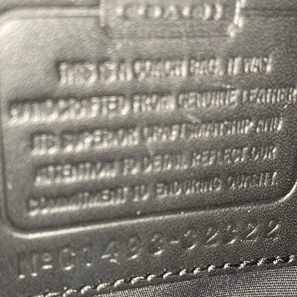 NWOT! COACH Mini "Borough Bag" in Metallic Leather w/ Removable Crossbody Strap - Picture 13 of 16